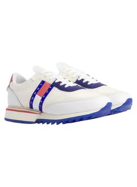 Baskets Tommy Jeans Runner Blanc pour Homme