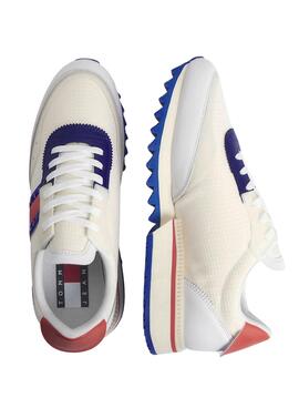 Baskets Tommy Jeans Runner Blanc pour Homme