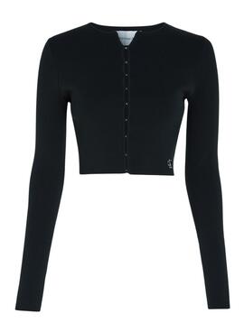Cardigan Calvin Klein Hook Noire pour Femme