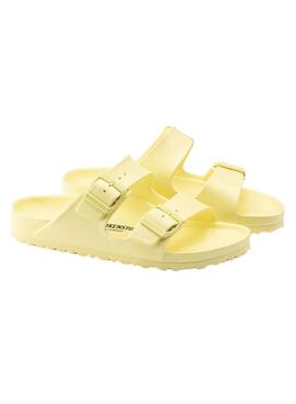 Sandales Birkenstock Arizona Eva Jaune Femme