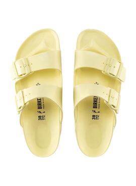 Sandales Birkenstock Arizona Eva Jaune Femme
