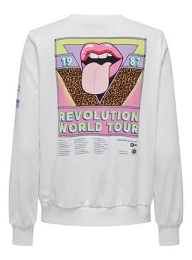 Sweat Only Jennifer Blanc pour Femme