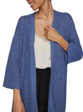 Veste Vila Poca Bleu pour Femme