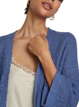 Veste Vila Poca Bleu pour Femme