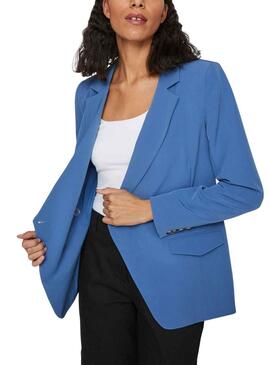 Blazer Vila Gula Bleu pour Femme