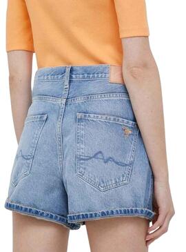 Shorts Pepe Jeans Rachel Bleu pour Femme