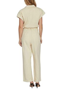Jumpsuit Vila Tilo Beige pour Femme