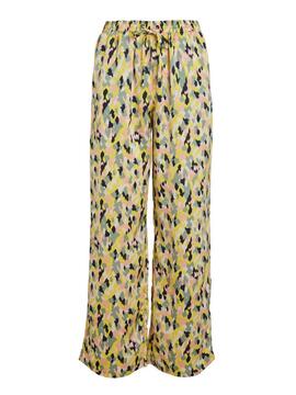 Pantalon Vila Soffy Jaune pour Femme