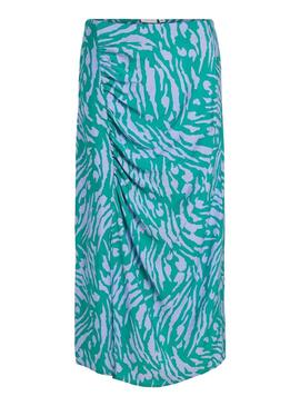 Jupe Vila Dogma Jade Vert et Violet Femme