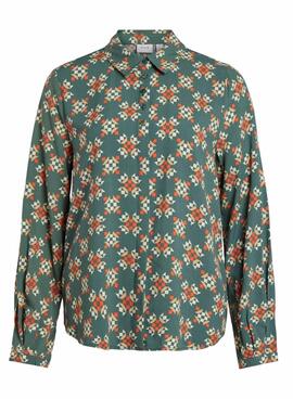 Chemise Vila Zugi Vert pour Femme