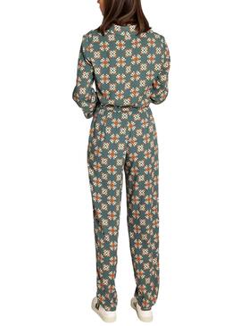 Pantalon Vila Zugi Vert pour Muejr