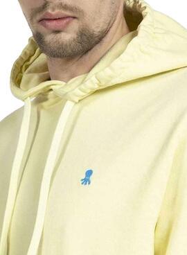 Sweat El Pulpo Hoodie Jaune pour Homme