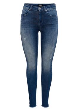Pantalon Jeans Only Blush Bleu Marine pour Femme