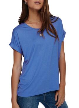 T-Shirt Only Moster Bleu pour Femme
