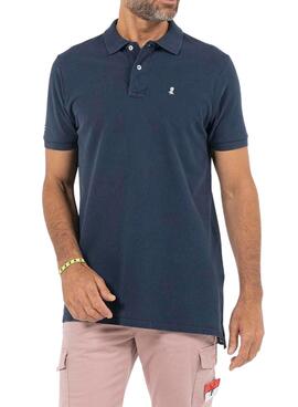 Polo El Pulpo Basic Bleu Lavado pour Homme