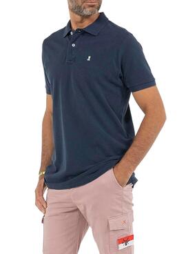 Polo El Pulpo Basic Bleu Lavado pour Homme