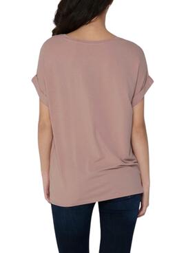 T-Shirt Only Moster Rosa pour Femme