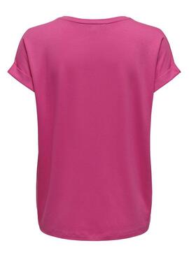 T-Shirt Only Moster Fuchsia pour Femme