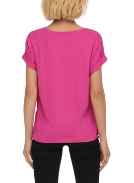 T-Shirt Only Moster Fuchsia pour Femme