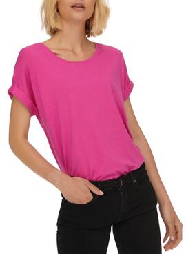 T-Shirt Only Moster Fuchsia pour Femme