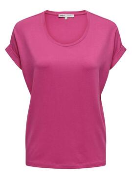 T-Shirt Only Moster Fuchsia pour Femme