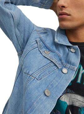 Veste Jack and Jones Jean Bleu pour Homme
