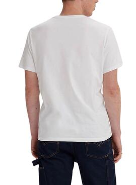 T-Shirt Levis Water Blanc pour Homme