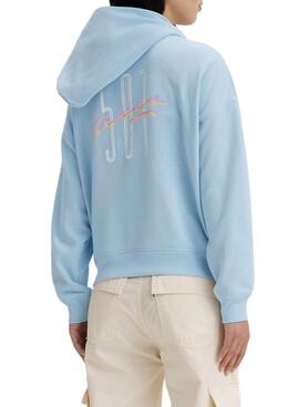 Sweat Levis Graphic Bleu pour Femme