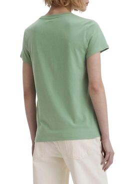 T-Shirt Levis Water Vert pour Femme