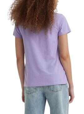 T-Shirt Levis Quilt Morado pour Femme
