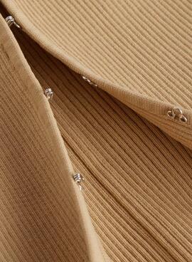 Cardigan Calvin Klein Hook Camel pour Femme