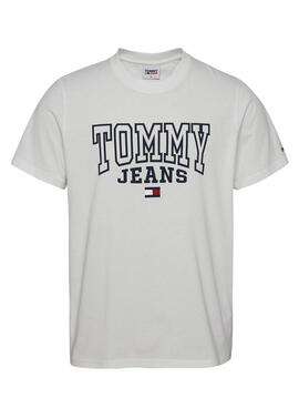 T-Shirt Tommy Jeans Entry Blanc pour Homme