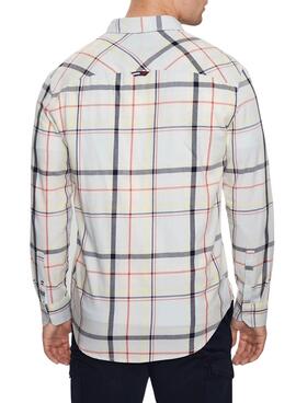 Chemise Tommy Jeans Classic Blanc pour Homme