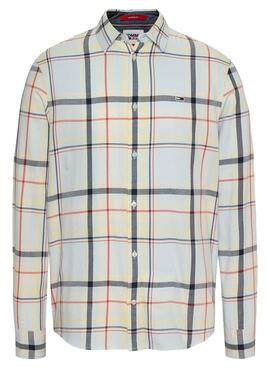 Chemise Tommy Jeans Classic Blanc pour Homme