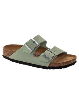 Sandales Birkenstock Arizona Vert pour Femme