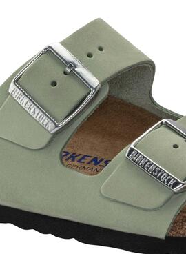 Sandales Birkenstock Arizona Vert pour Femme