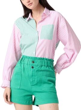 Chemise Naf Naf Rayures Bicolore pour Femme