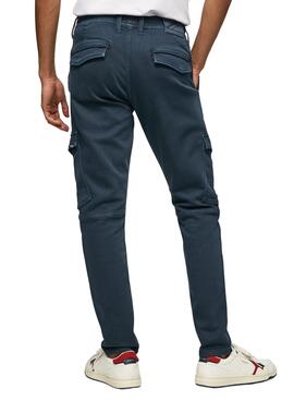 Pantalon Pepe Jeans Jared Bleu Marine pour Homme