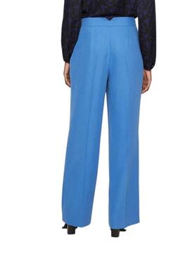 Pantalon Naf Naf 70's Bleu pour Femme