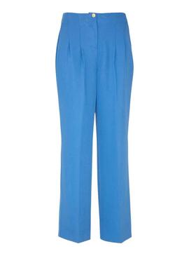 Pantalon Naf Naf 70's Bleu pour Femme