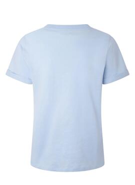 T-Shirt Pepe Jeans Goldie Bleu pour Femme