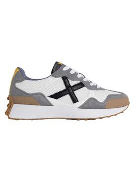 Baskets Munich Road Blanc pour Homme