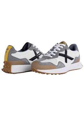Baskets Munich Road Blanc pour Homme