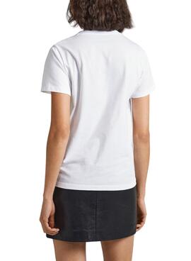 T-Shirt Pepe Jeans Alice Blanc pour Femme