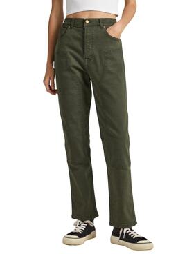 Pantalon Pepe Jeans Celyn Work Vert pour Femme