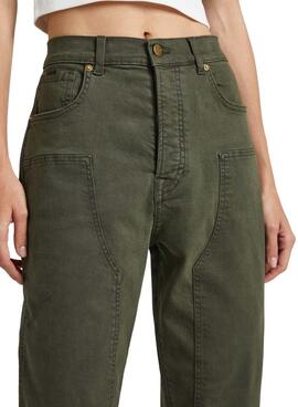 Pantalon Pepe Jeans Celyn Work Vert pour Femme