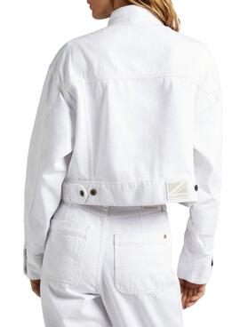 Veste Denim Pepe Jeans Frankie Blanc Femme