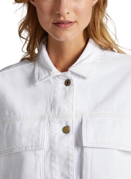 Veste Denim Pepe Jeans Frankie Blanc Femme
