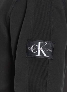 Sweat Calvin Klein Badge Noire pour Homme