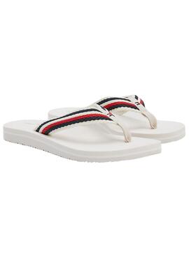 Flip flops Tommy Hilfiger Comfort Blanc pour Femme